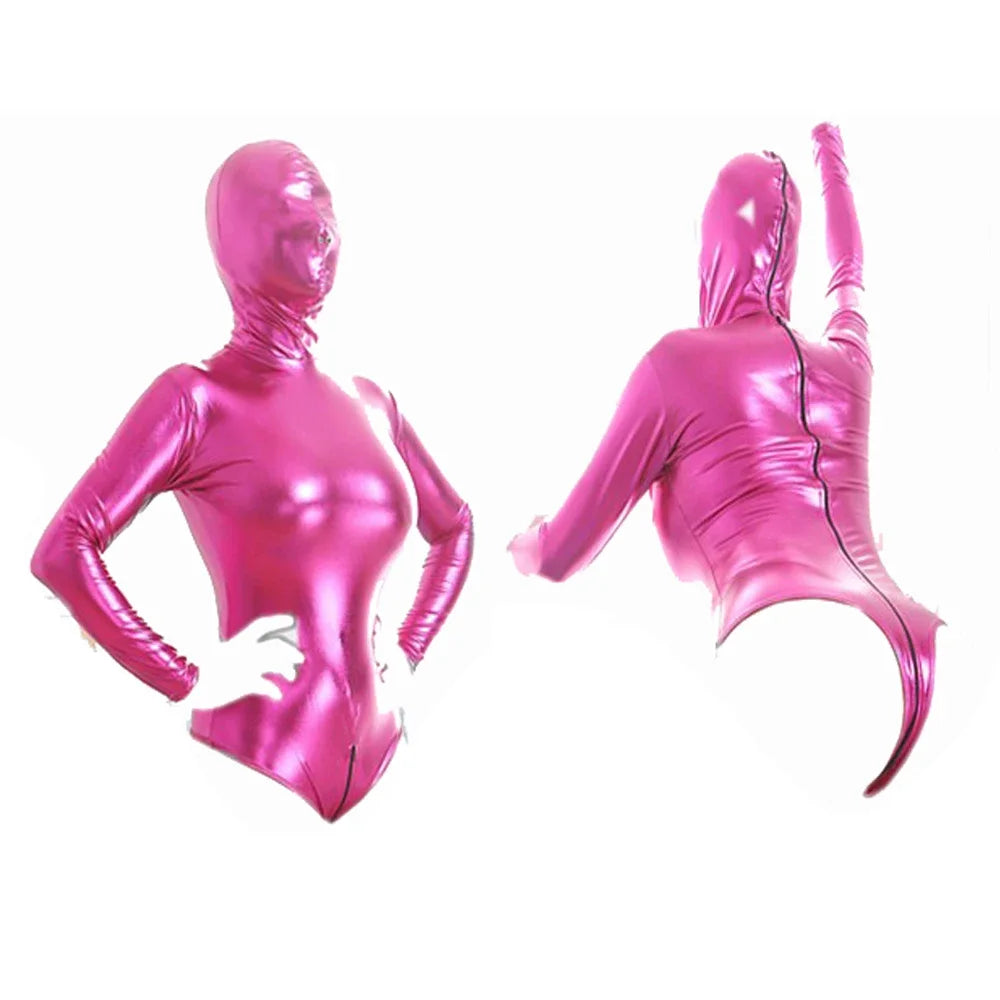 Manyjoy Leather Bodysuit Slave Head Hood Harness Costume BDSM Bondage Straitjacket Thong Roleplay Erotic Mask Sex Toys for Women