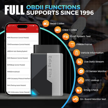 KINGBOLEN Ediag Elite All system 10+ Reset OBD2 Scanner FCA CAN FD Bidirectional Diagnostic tool Lifetime free update PK AIOBD