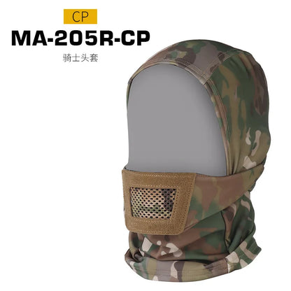 Airsoft Mask for Men Tactical Mask Headgear Full Face Protection Knight Headwear for Paintball Hunting Sport