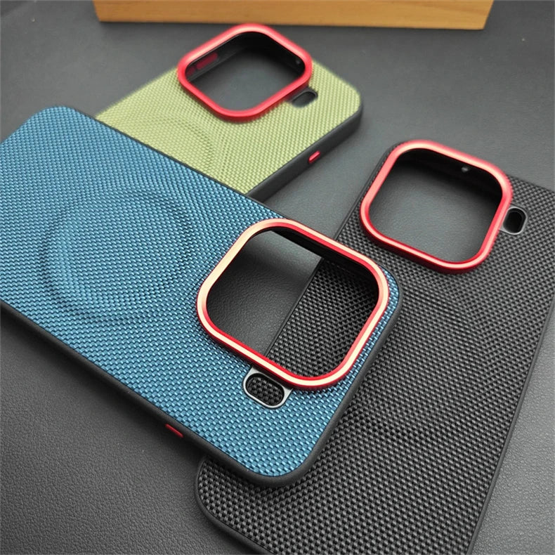 Magnetic Nylon Woven Case For Oppo Find X9 Pro For MagSafe Matte Leather Skin-friendly Phone Cover For Find X 9 X9Pro 5G Bumper
