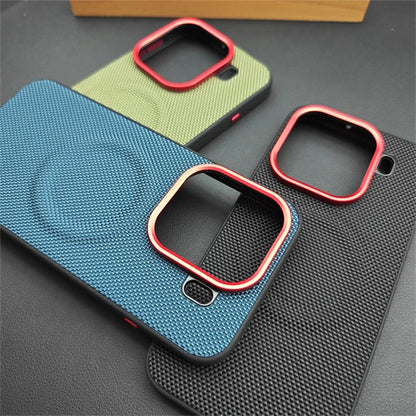 Magnetic Nylon Woven Case For Oppo Find X9 Pro For MagSafe Matte Leather Skin-friendly Phone Cover For Find X 9 X9Pro 5G Bumper