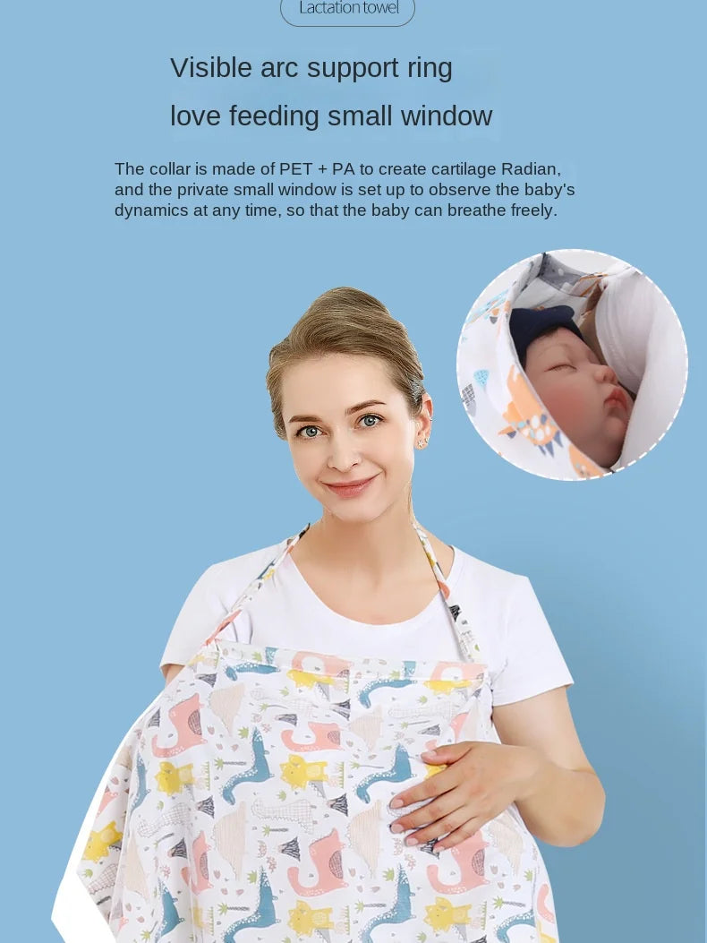 Multifunction Baby Breastfeeding Nursing Covers Towel Blanket Adjustable Privacy Apron Outdoors Cloth Mosquito Net  Stroller