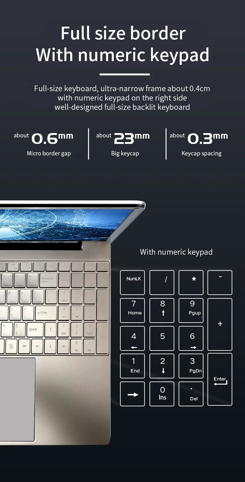 Woman Laptop Windows 10 Office Education Gaming Notebook Pink 15.6“11th Intel Celeron N5095 16G RAM 1T Dual WiFi Herbew Keyboard
