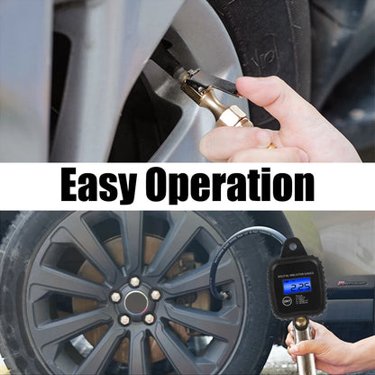 Digital Display Tire Pressure Gauge Auto Accessories High-precision Monitoring Inflation Gun Universal Car Tire Manometro