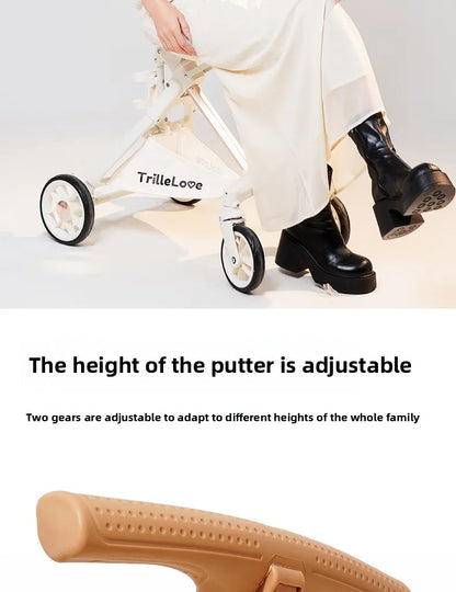 Luxury PU leather pet stroller,Car Pet Basket,lightweight Foldable Dog Travel Stroller,Portable Outdoor Cat and Dog Stroller