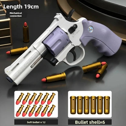 Automatic Continuous Soft Dart Blaster Toy Magnum ZP5 357 with Multiple Safe Darts Outdoor Action Play Set for Kids and Adults