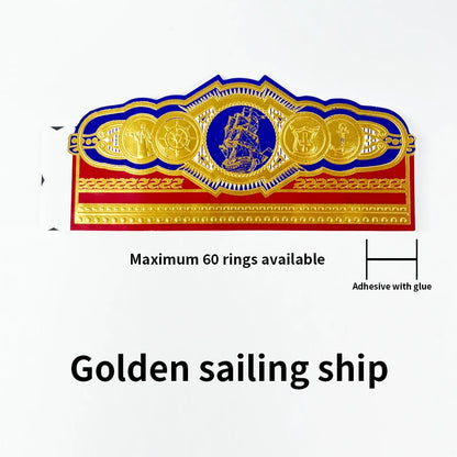 100pcs Cigar Label Ornament Repair Burst Foot Fixed Nightshade Anti-cracking Cigar Toe Label