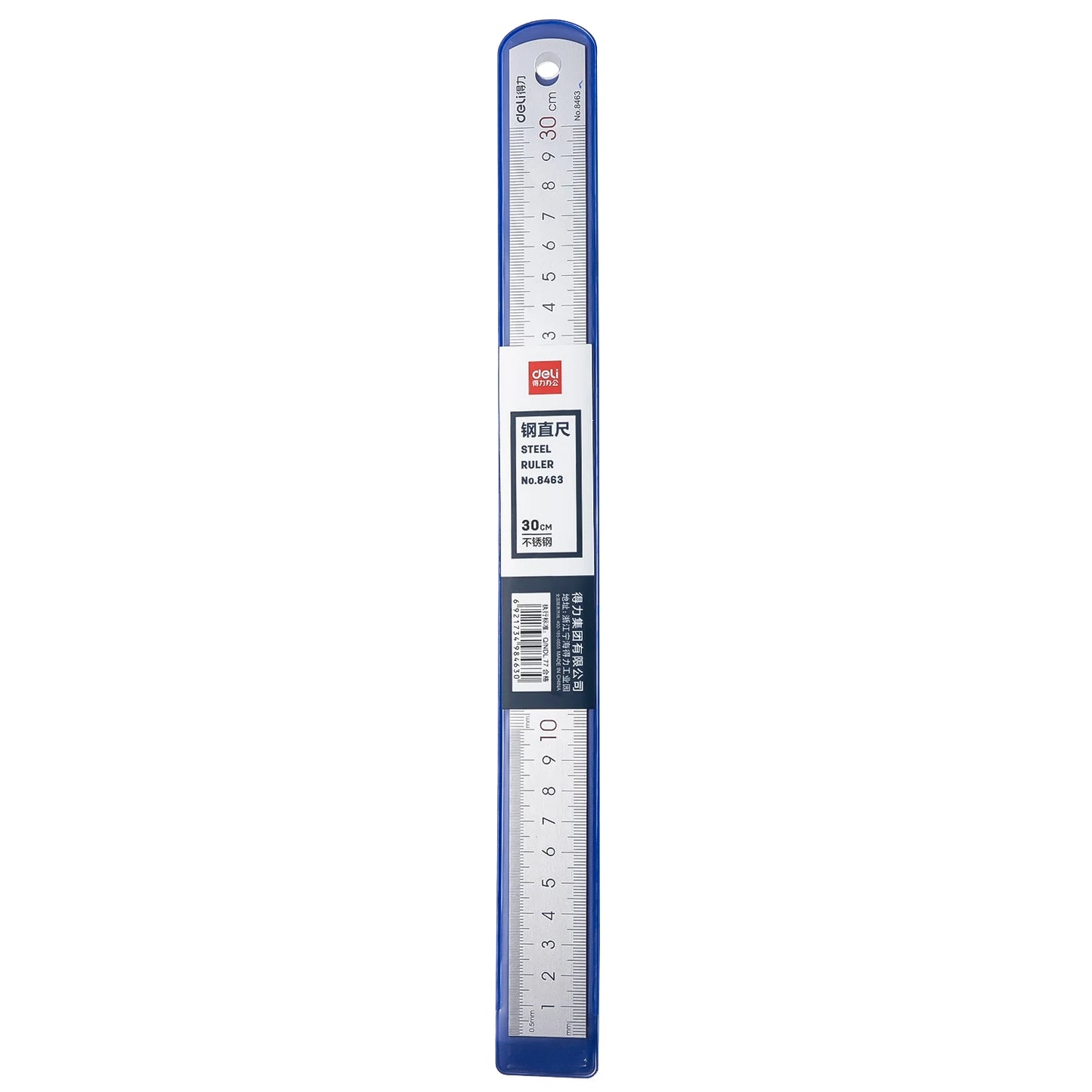 DELI Metal Ruler Precison Clear Marking Craft Wood Working Draft Measure Tool