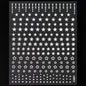 Black White Star 3D Nail Art Sticker Y2K Pentagram Self-Adhesive Decals Laser Shiny Glitters Starlight Manicure Ornaments Slider