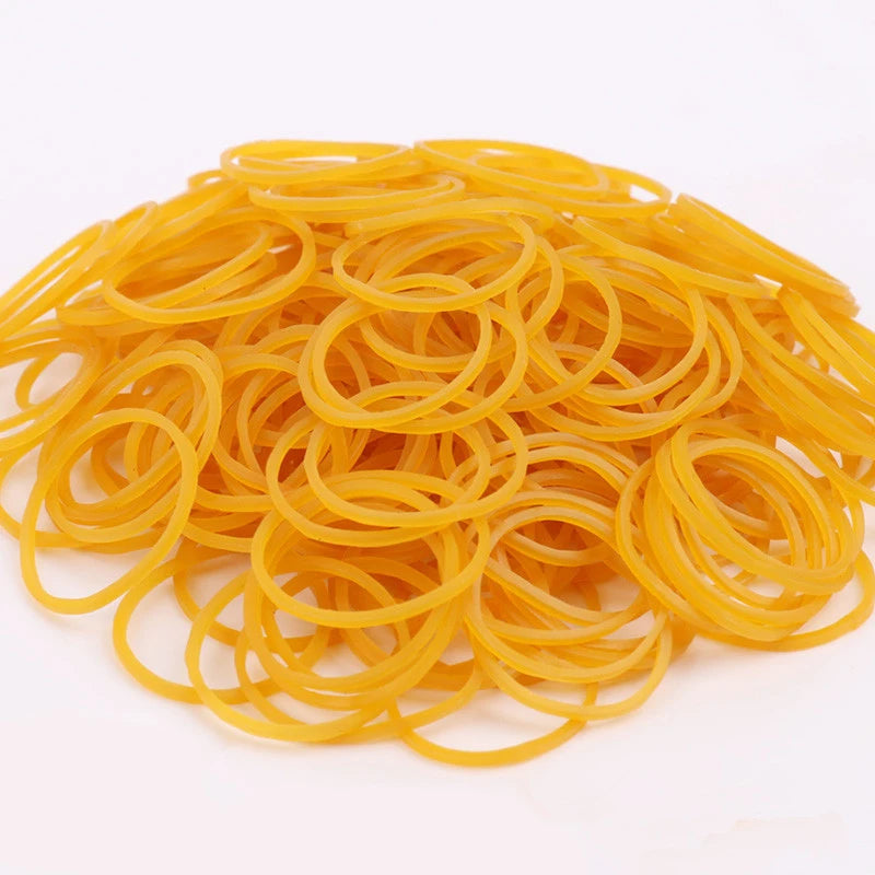 High-elasticity Durable and High-temperature Resistant Yellow Rubber Band Industrial Toys Are Widely Used Set 100/300/666 Pieces