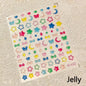 1pcs 5D Star Moon Nail Stickers Kawaii Pink Retro Bronzing Nail Art Sticker Decorations Decals DIY Adhesive Slider Accessories