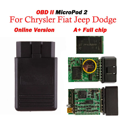 MicroPod For Chrysler Fiat Jeep Dodge Obd2 Scanner 2 Professional Diagnostic Car Repair Tool Automobiles Parts Accessories