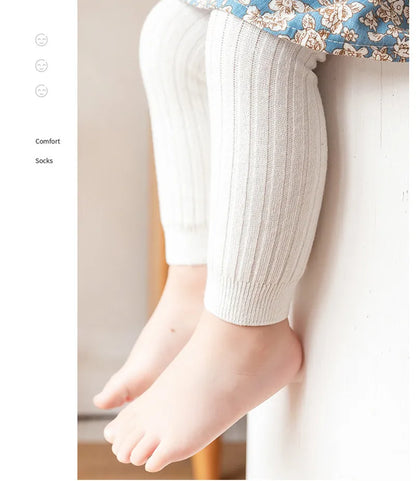 Spring Autumn Baby Boys Girls Pants Newborn Girl Leggings Tights Cotton Stretch Kids Children Knitting Trousers For 0 to 6Years