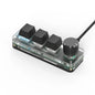 RGB 3 Key Customize Wired Mini Keyboard Macro Knob Copy Paste Shortcut Key E-sports Game Mechanical Hot Swap Mini Keyboard