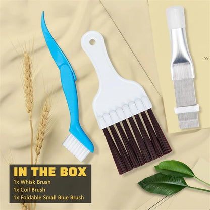 3Pcs Air Conditioner Fin Comb Cleaner Kit Conditioning Fin Comb Condenser Radiator Remove Dust Cleaning Tool Coil Comb Cleaner