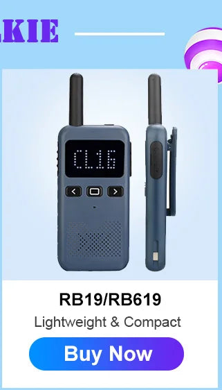 Retevis RT622 Mini Walkie Talkie 4 Pcs Walkie-talkies PMR446 FRS Portable Two Way Radio Communication Radio for Restaurant Hotel
