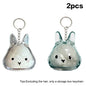 Rabbit Hair Storage Box Pendant Keychain Pet Hair Keepsake Box Pet Memorial Collection Box Bag Pendant DIY Decoration Gift