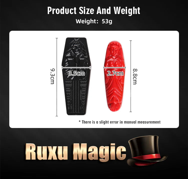 Mummy Prediction Magic Tricks Plastic Egyptian Mummy Mystery Box Close Up Magic Props Show Party Magic Toys Accessories