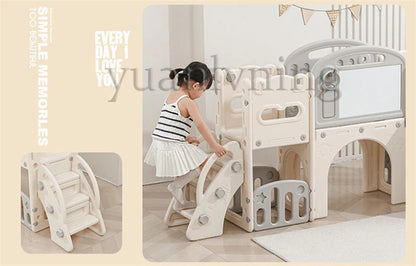 Multi-Function Children's Swing And Slide Set Baby Climbing Activity Toy Home Play Area for Kids