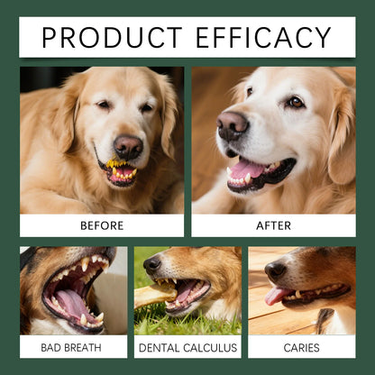 Dog Dental Care Powder Cat Breath Freshener Plaque Tartar Control Pet Oral Hygiene Natural Enzyme Teeth Cleaning Healthy Gums