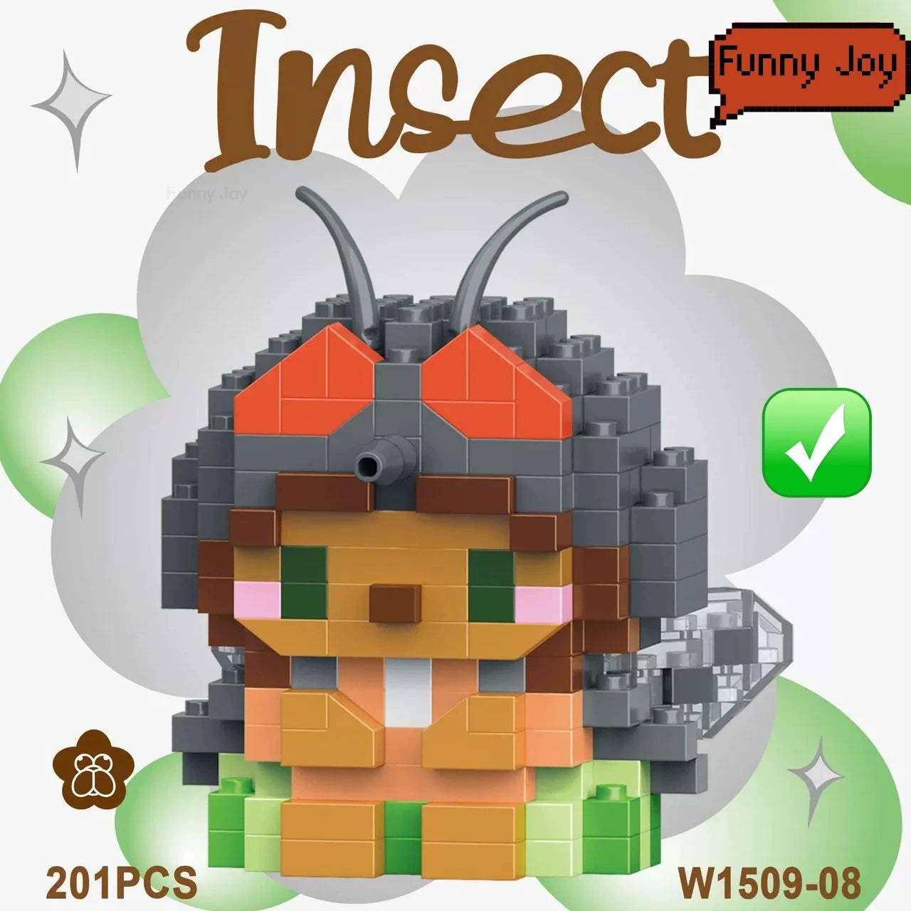 Insect Micro Animals Pet Cats Dog Building Blocks 3D Diamond Model BEE Snail Brick City Construction Toy for Children Kid Gift