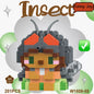 Insect Micro Animals Pet Cats Dog Building Blocks 3D Diamond Model BEE Snail Brick City Construction Toy for Children Kid Gift
