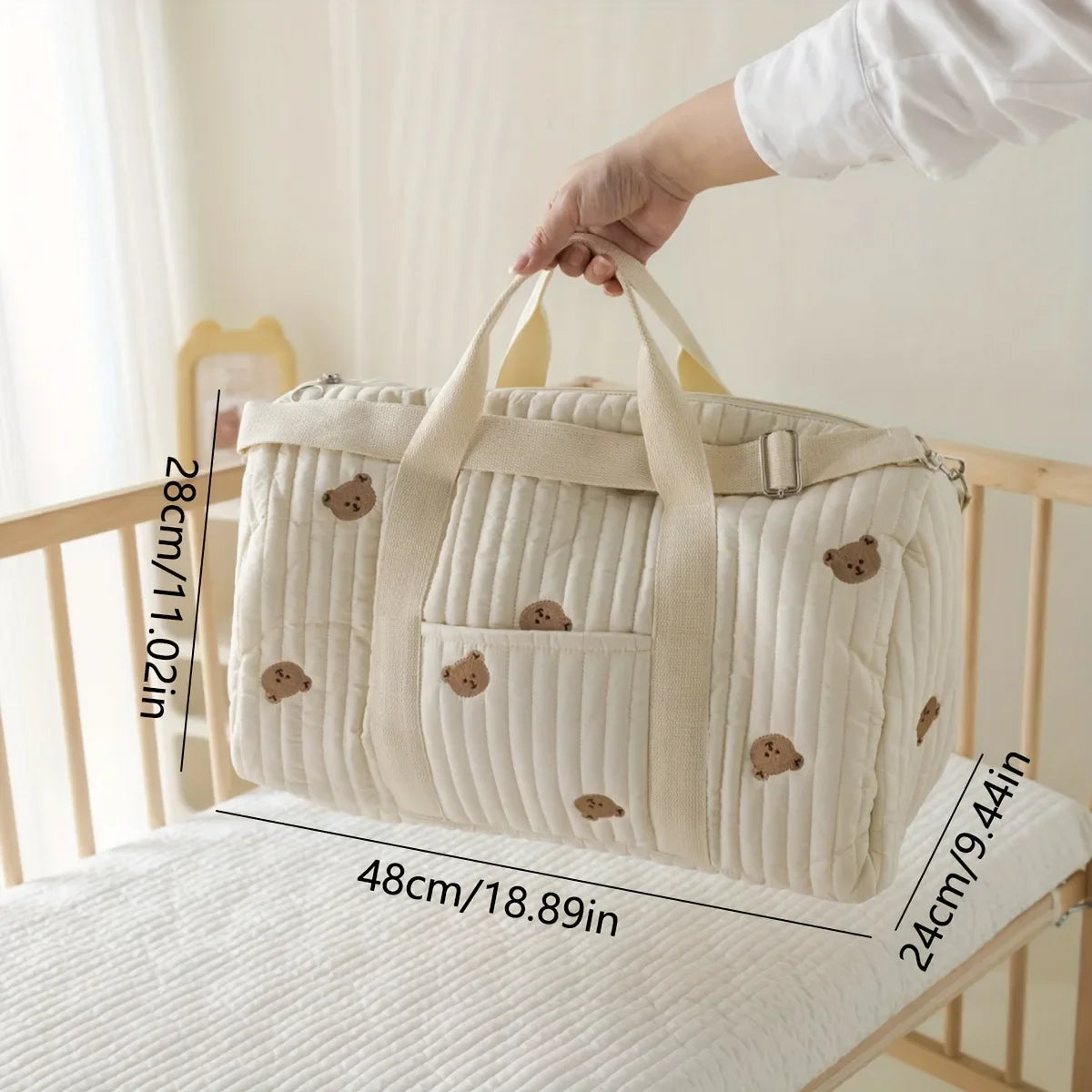 Large Capacity Mommy Bag - Multi-functional Diaper Bag & Travel Tote for Women