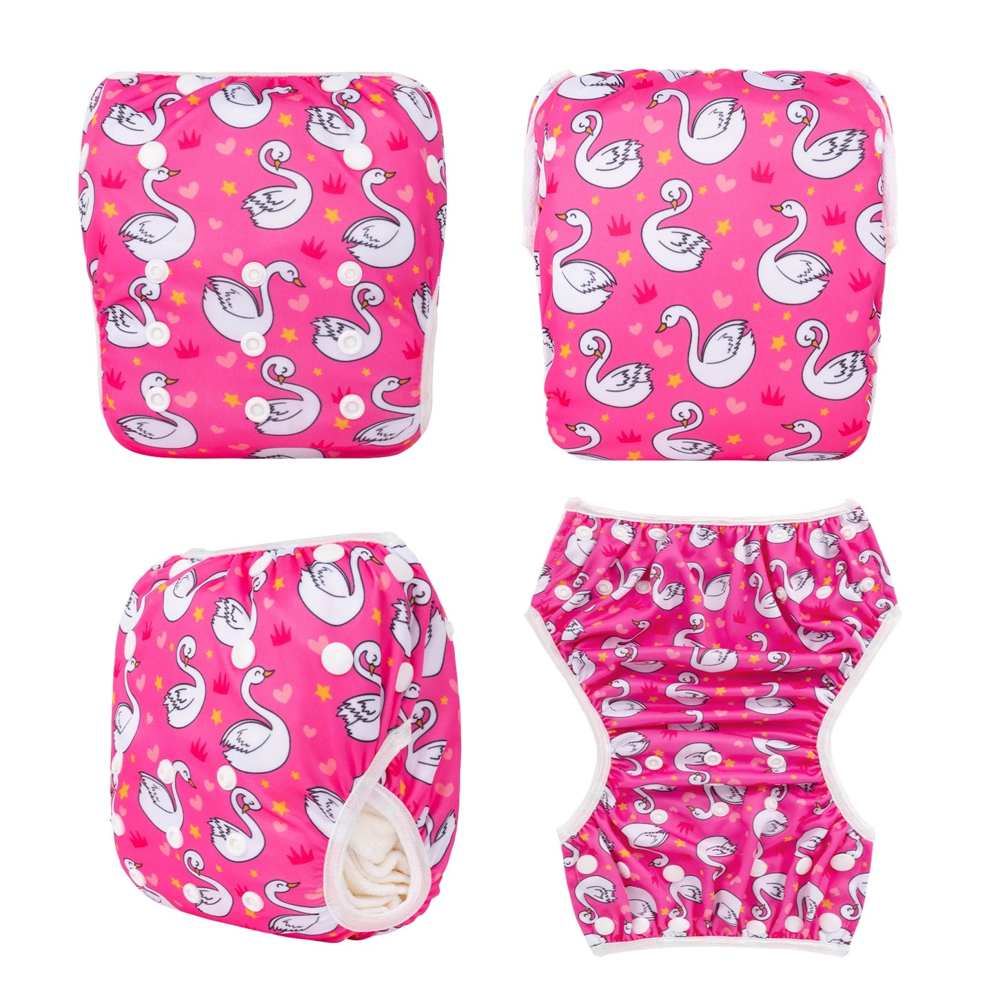 U PICK ALVABABY Swim Diaper Adjustable Swim Nappy for Swimming Lessons Fashion Design Swimming Nappy for Baby Under 8 Months
