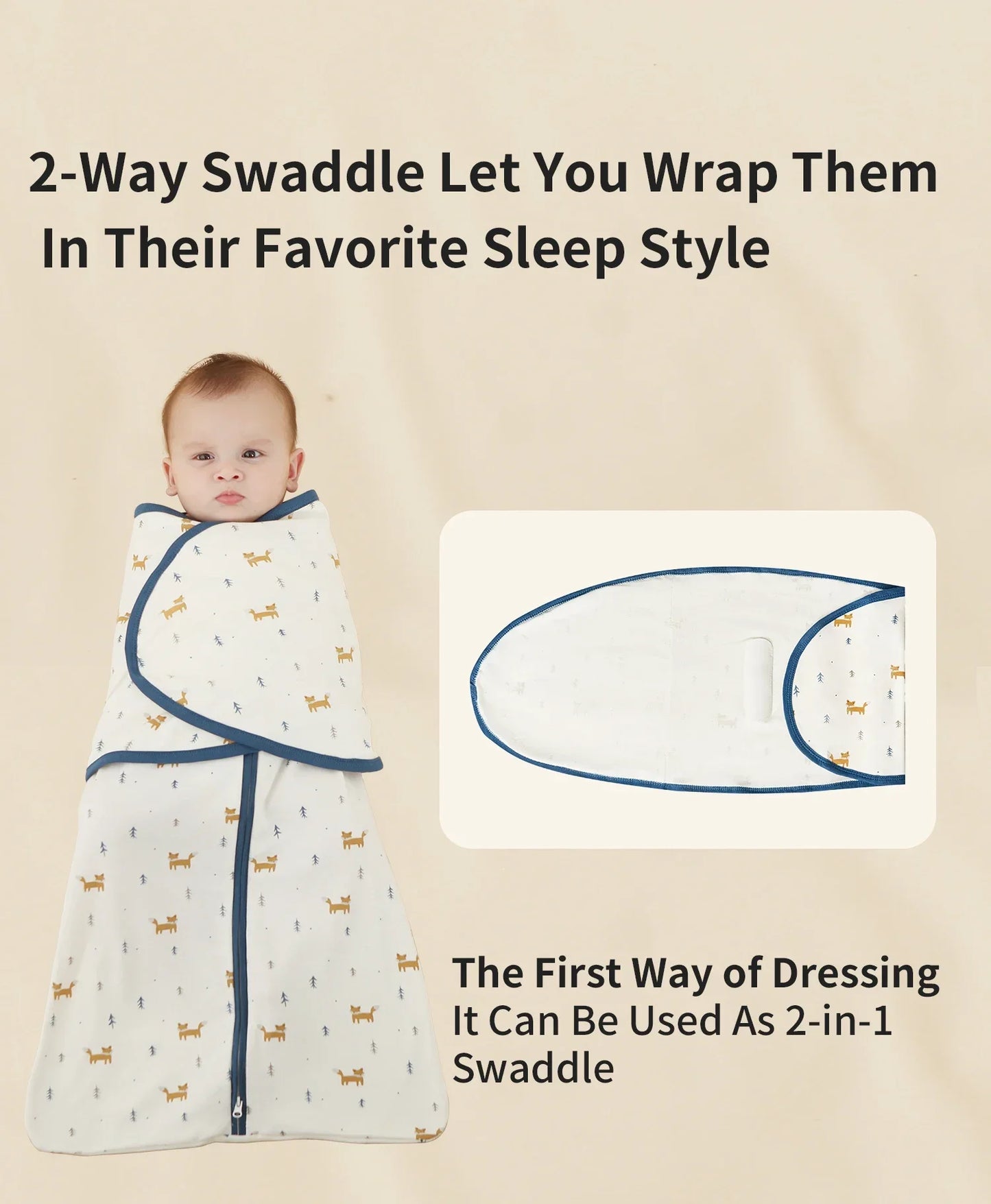 Baby Sleeping Bag For Newborn Sleep Aid Thin Soft Cotton Boys Girls Wrap Sleepwear Adjustable Breathable Baby Swaddle Blanket