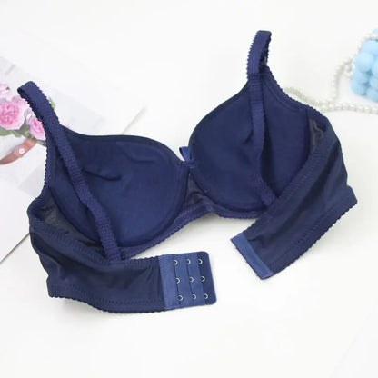2025 New Sexy Plus Size Bras Bow Sweat Absorption Underwear For Women Solid Smooth Seamless Breathable ABC Cup Lingerie