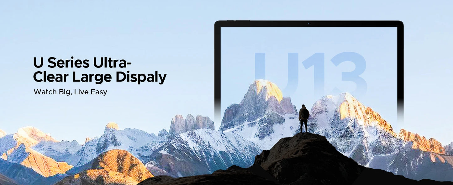 DOOGEE U13 2 IN 1 Tablet PC Android 16 13'' Display 32GB(6GB+36GB) 256GB 11000mAh Battery Quad Speakers UNISOC T7280 Widevine L1