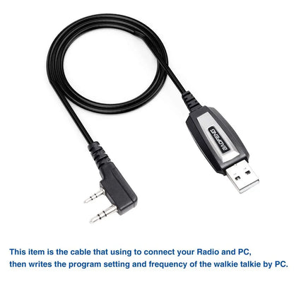 Original Baofeng USB Programming Cable With Driver CD for UV-5R BF-888S 5RH 82 UV 17 21 PRO Quansheng UV-K5 UV-K6 Walkie Talkie