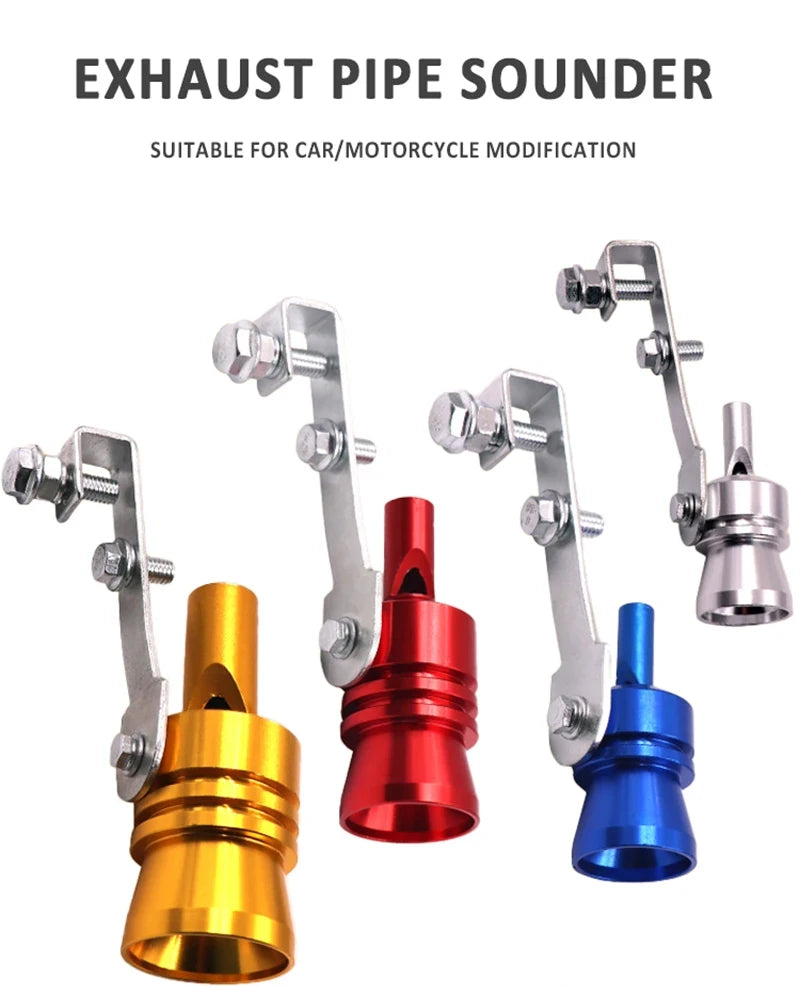Universal Car Exhaust Pipe Oversized Turbo Whistle Car Refitting Turbo Whistle Exhaust Pipe Sound Tail Muffler