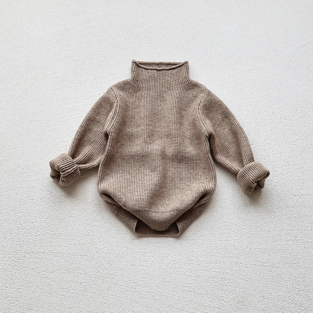 MILANCEL Spring Autumn New Kids Infant Sweaters Turtleneck Boys Pullover Boys Knitwear Girls Base Sweater