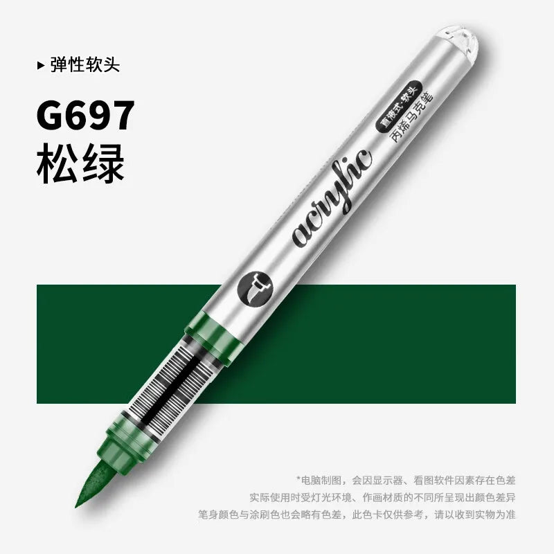 1 PC 120 Colors Acrylic Paint Marker Pens Professional Drawing Pens for Graffiti Manga School Aesthetic Stationery Art Supplies
