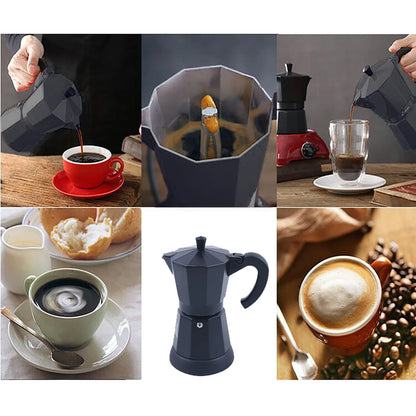 300 ml Electric Coffee Machine Aluminium Espresso Maker Mocha Espresso Pot with Separate Base