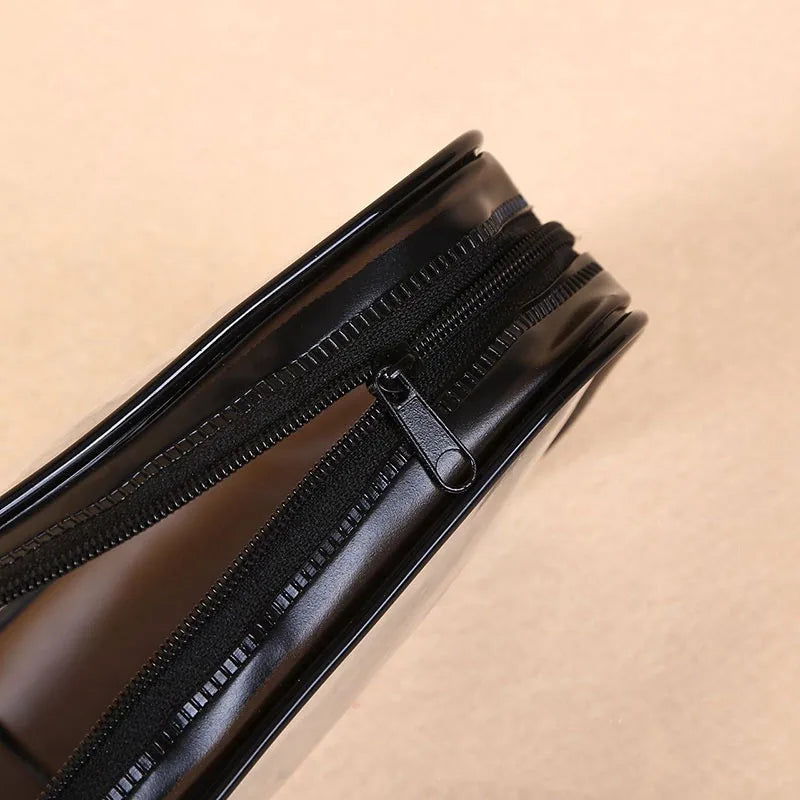 Transparent Pencil Case Zipper Simple style Pen Pouch Large Capacity Pen Bag for Students School&Office Stationary Supplies