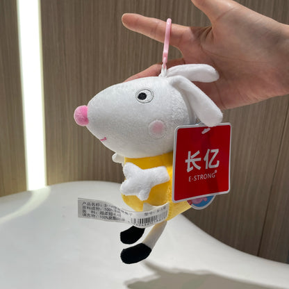 16-19CM Genuine Peppa Pig Bundle pocket 8 Friends Daddy Mammy Peppa George Plush Bahs Stuffed Dolls Pajamas Peppa Kids Gift