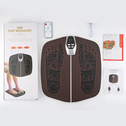 Foot Massage Mat with Microcurrent Electric Foot Relaxation Massager,  foot massage pad