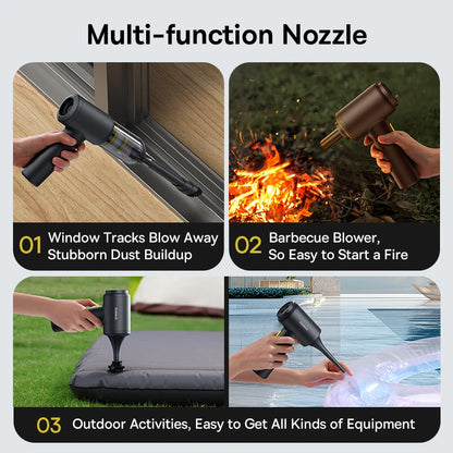 Baseus Car Vacuum Cleaner Wireless Air Dust Blower Gun for Car Powerful Portable Car Cleaning Appliance Cordless Vehicle Cleaner