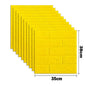 10pcs Self Adhesive Decor 3D Foam Wall Stickers Pane Room Waterproof Peel and Stick Brick Wallpaper for Interior Decoration