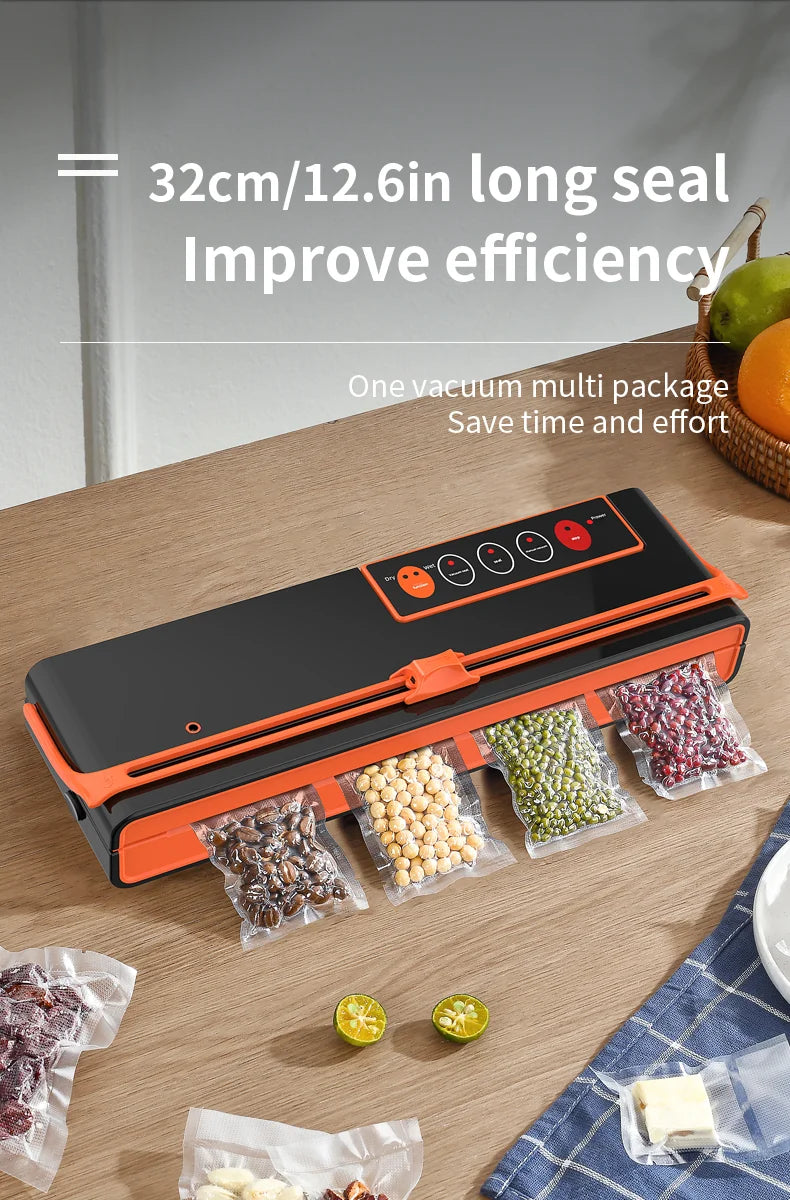 AGASHE Food Vacuum Sealer Machine, Degasser Vacuum Packer for Products with Cutter, Double Pump Air Packaging Machine for Kitche