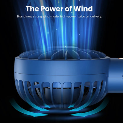 TOPK 1800mAh Rechargeable Mini Portable USB Fan [3-9 Working Hours] Personal Hand Fan table Cute Design Standing fans for room