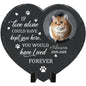 Personalized Pet Memorial Stone,Custom Cat Grave Marke Plaque With Photo&Name,Garden Slate Tombstone Pet Loss Remembrance Gift