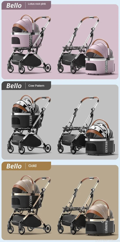 Pet strollers Aluminum tube trolley pet bag separate cat dog car car travel tourist car foldable stroller dog puppy stroller
