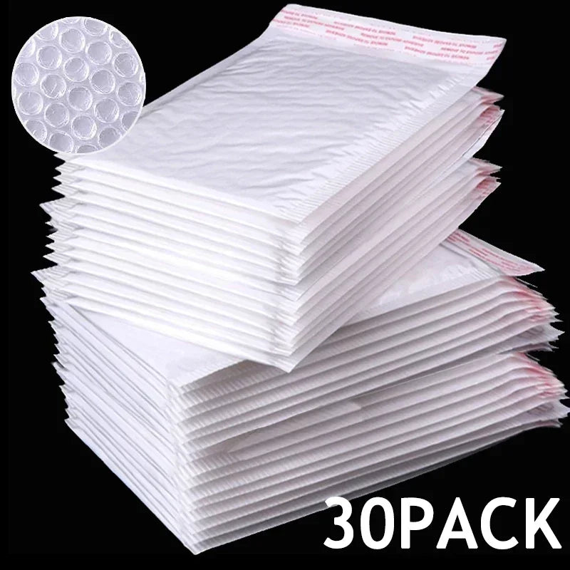 Universal Shipping Bags White Foam Envelope Adhesive Mailing Waterproof Bag Padded Envelopes for Magazine Lined Bubble Mailer