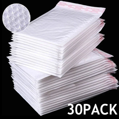 Universal Shipping Bags White Foam Envelope Adhesive Mailing Waterproof Bag Padded Envelopes for Magazine Lined Bubble Mailer