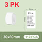 30/40mm Width Thermal Label Paper Roll White Self-adhesive Sticker Waterproof Barcode Food Price DIY Tag For Printer M220 P50