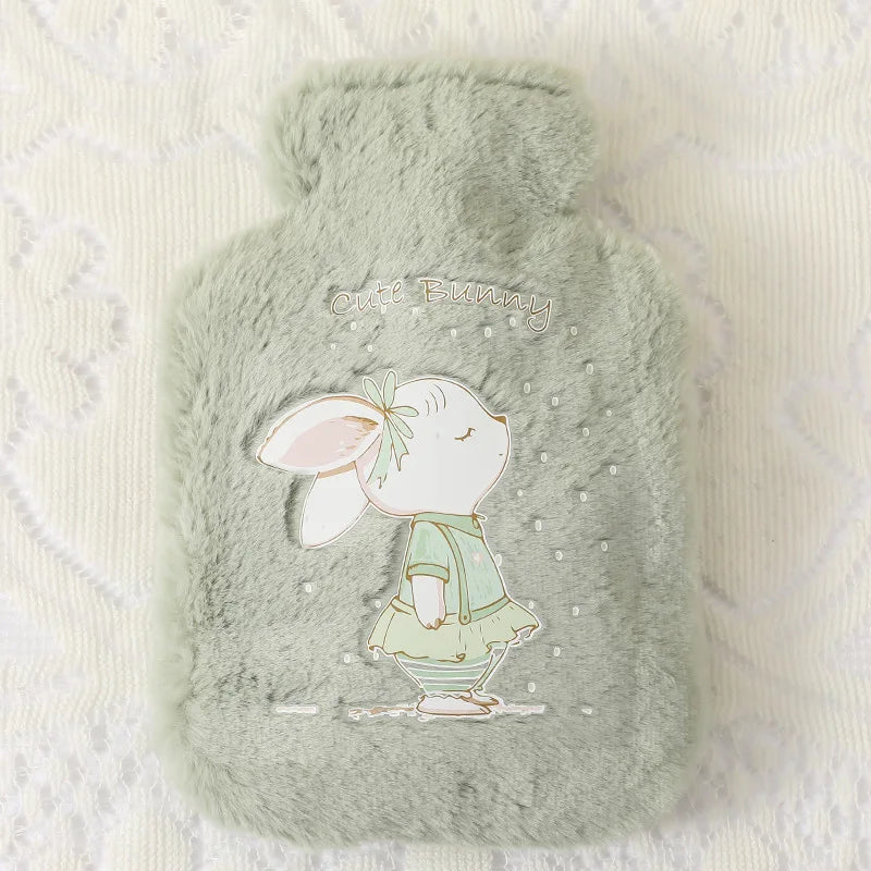 250/500ML Warm Hot Water Bottle Bag Girl Warm Belly Warmer Filled Mini Explosion-proof Portable Winter Reusable Cute Hand Warmer