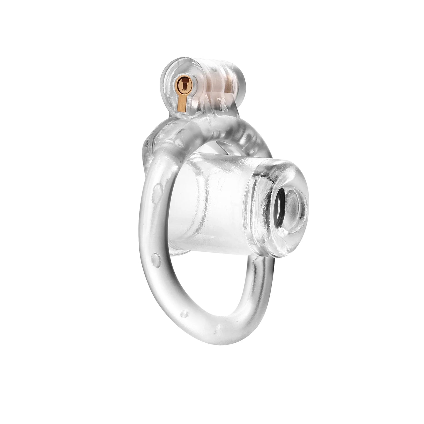 Munchkin Deep Throat Inverted Penetration Master Padlock Male Chastity Cage for Chastity Pros，penis tube micro cock cage